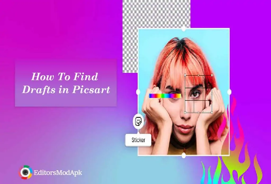 how to find drafts in picsart