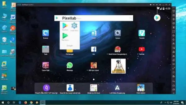 Install PixelLab on a PC using NoxPlayer