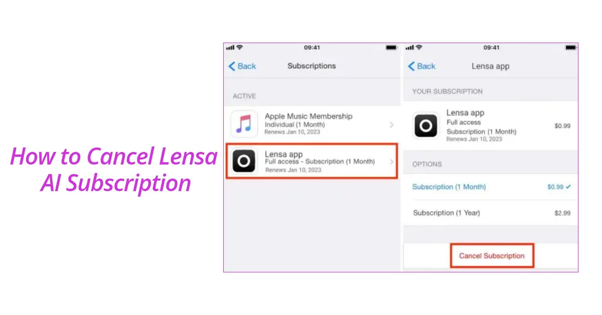 How to Cancel Lensa AI Subscription